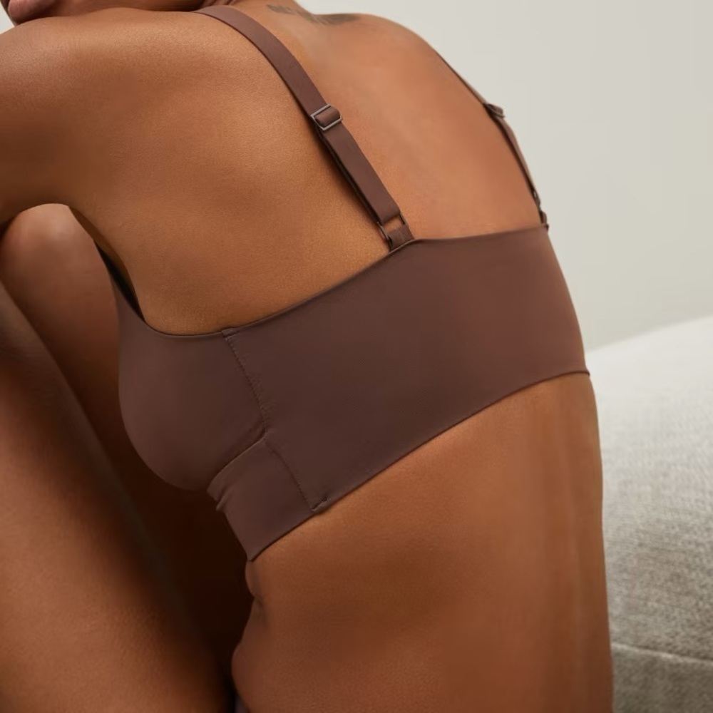Everlane Renew Bra XS Tan Neutral Minimal Bralette NWT Soft Lounge - Picture 6 of 7